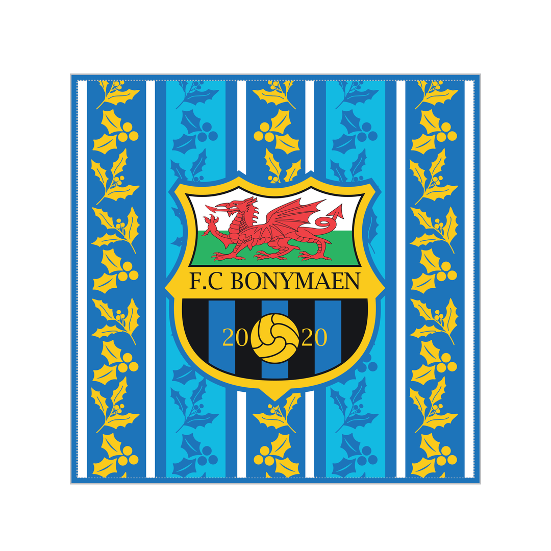 FC Bonymaen Christmas Cushion