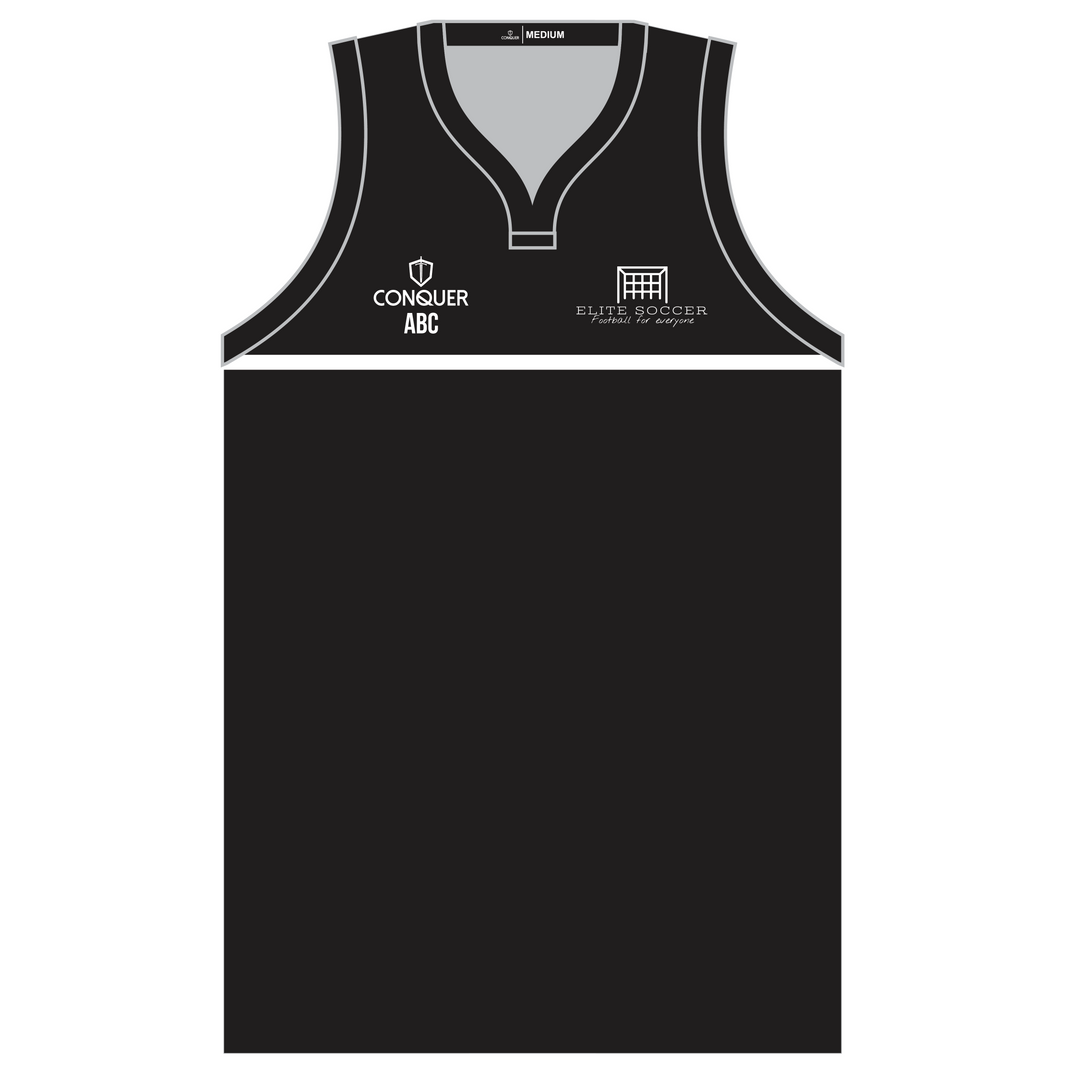 Elite Soccer Kids Black Basketball Vest