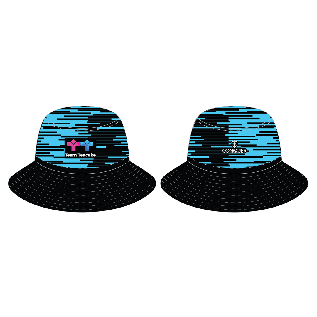 Team Teacake Reversible Bucket Hat ADULT - Blue & Pink