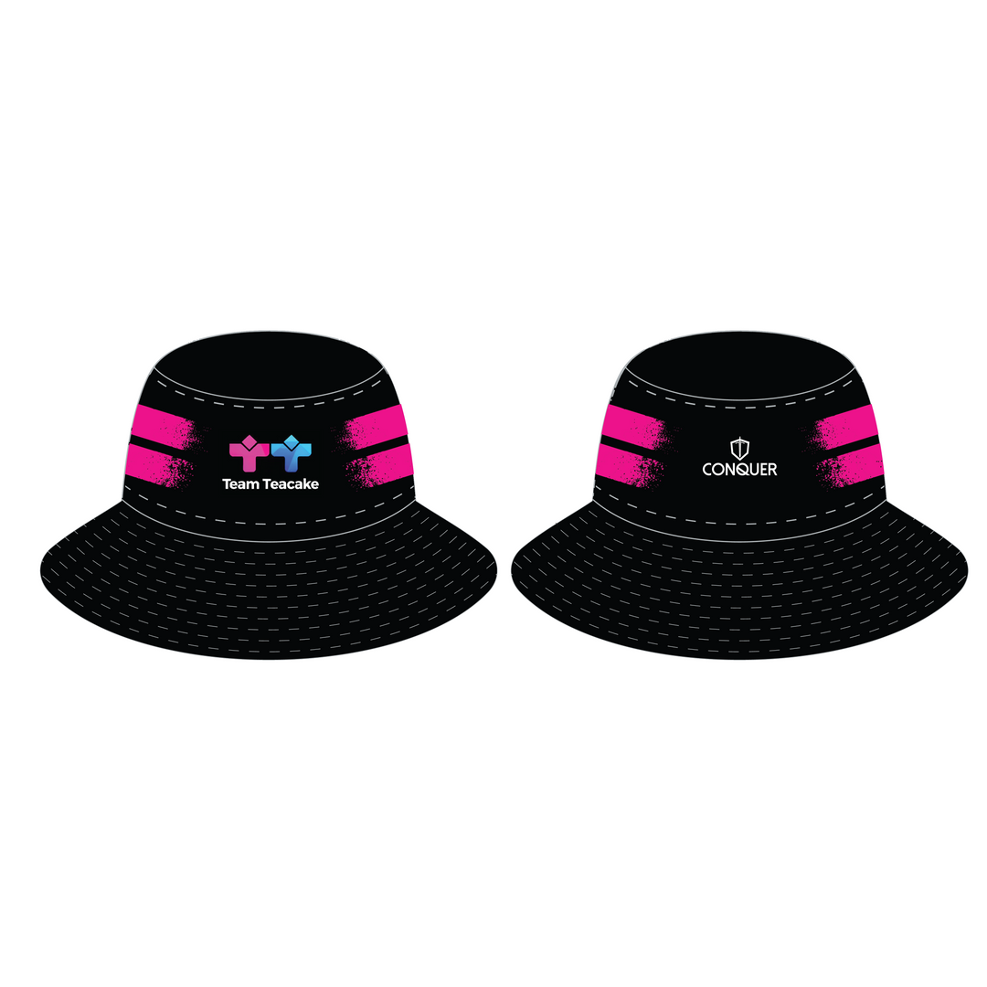 Team Teacake Reversible Bucket Hat ADULT - Blue & Pink