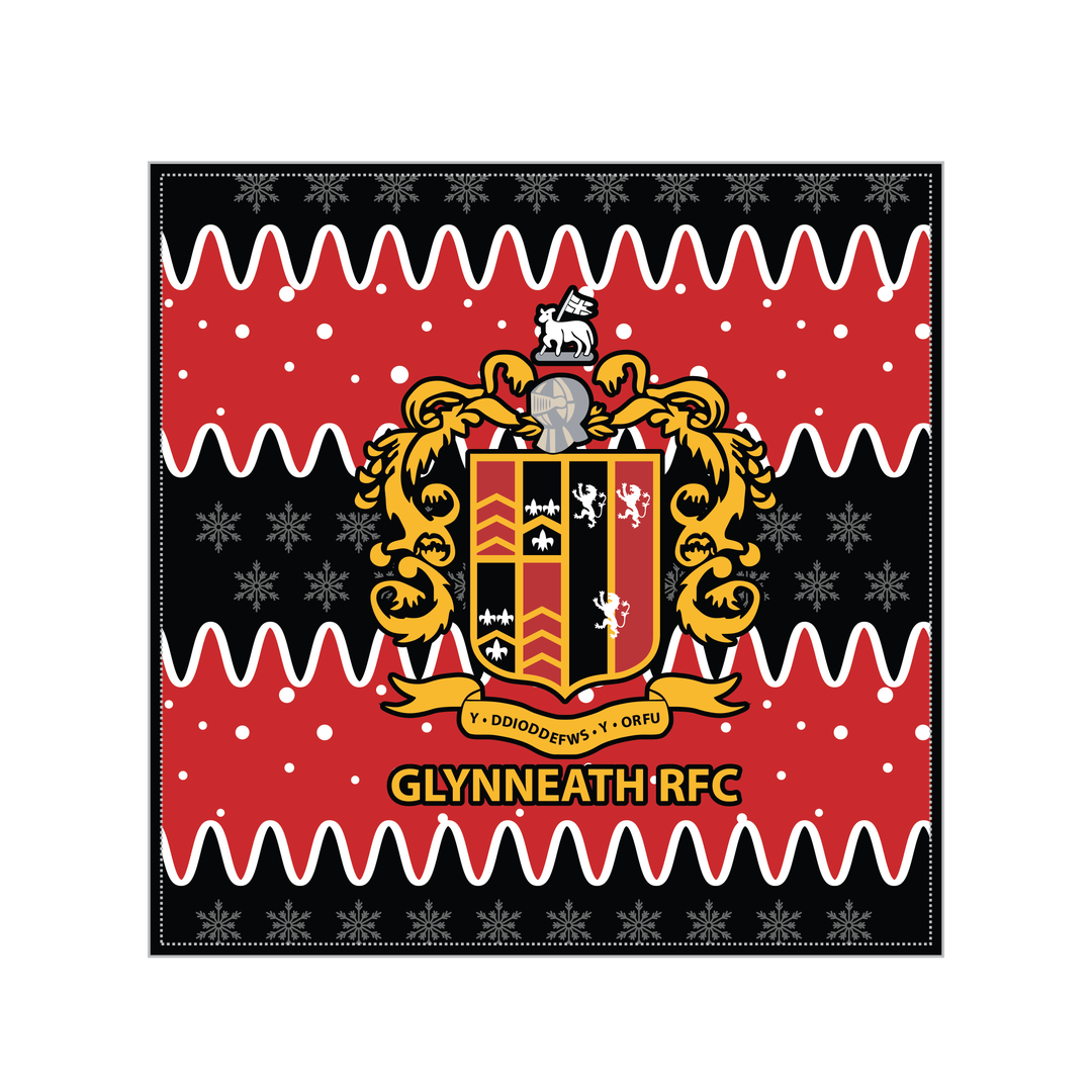 Glynneath RFC Christmas Cushion