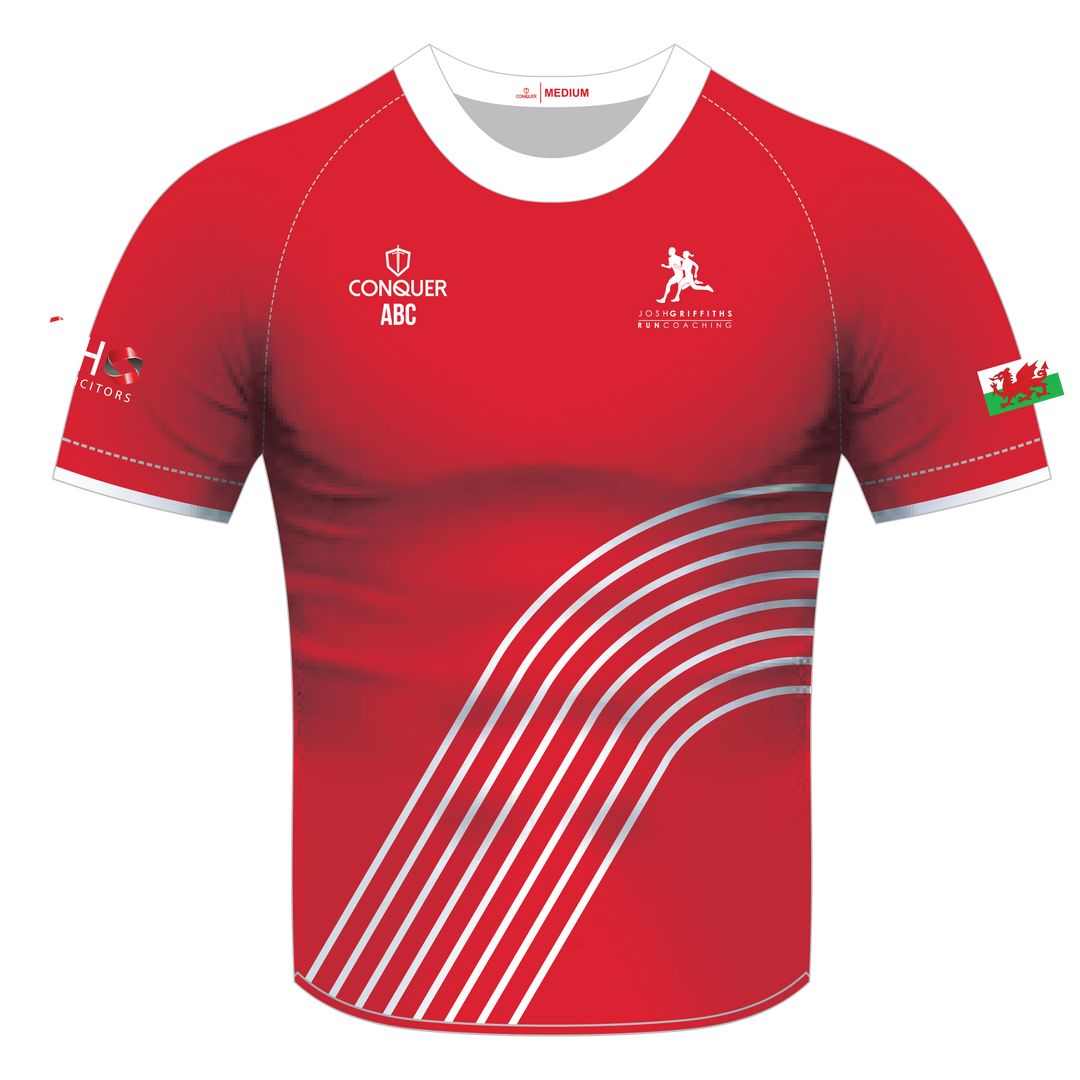 Josh Griffiths Run Coaching Sublimated T-Shirt - Red