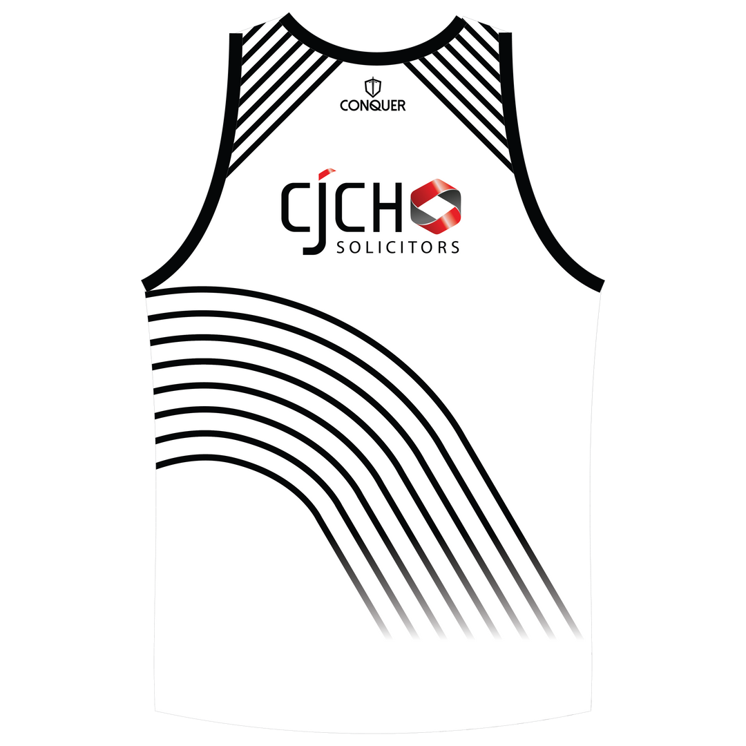 Josh Griffiths Running Sublimated Singlet Vest - White