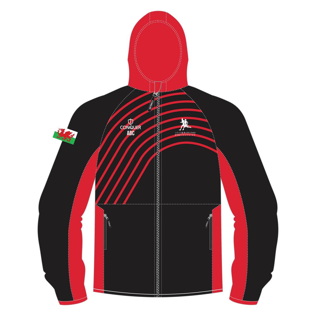 Josh Griffiths Run Coaching Full Zip PRO Light Running Jacket KIDS - Black