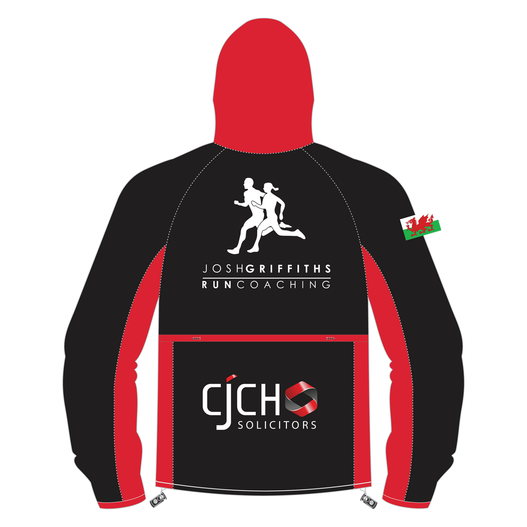 Josh Griffiths Run Coaching Full Zip PRO Light Running Jacket KIDS - Black