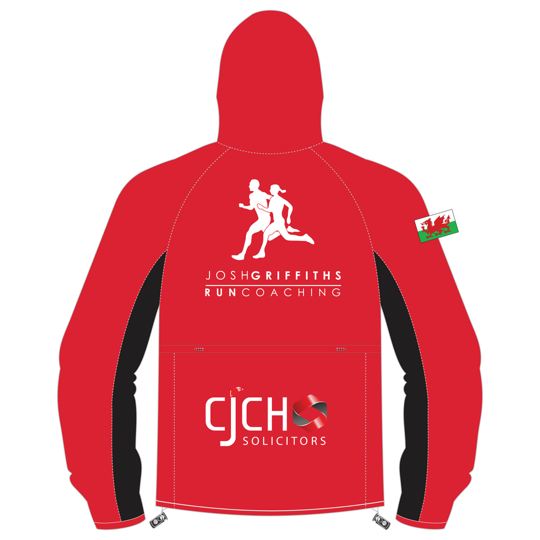 Josh Griffiths Run Coaching Full Zip PRO Light Running Jacket - Red