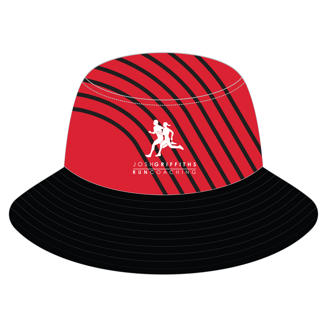 Josh Griffiths Running Reversible Bucket Hat ADULT - Black & Red