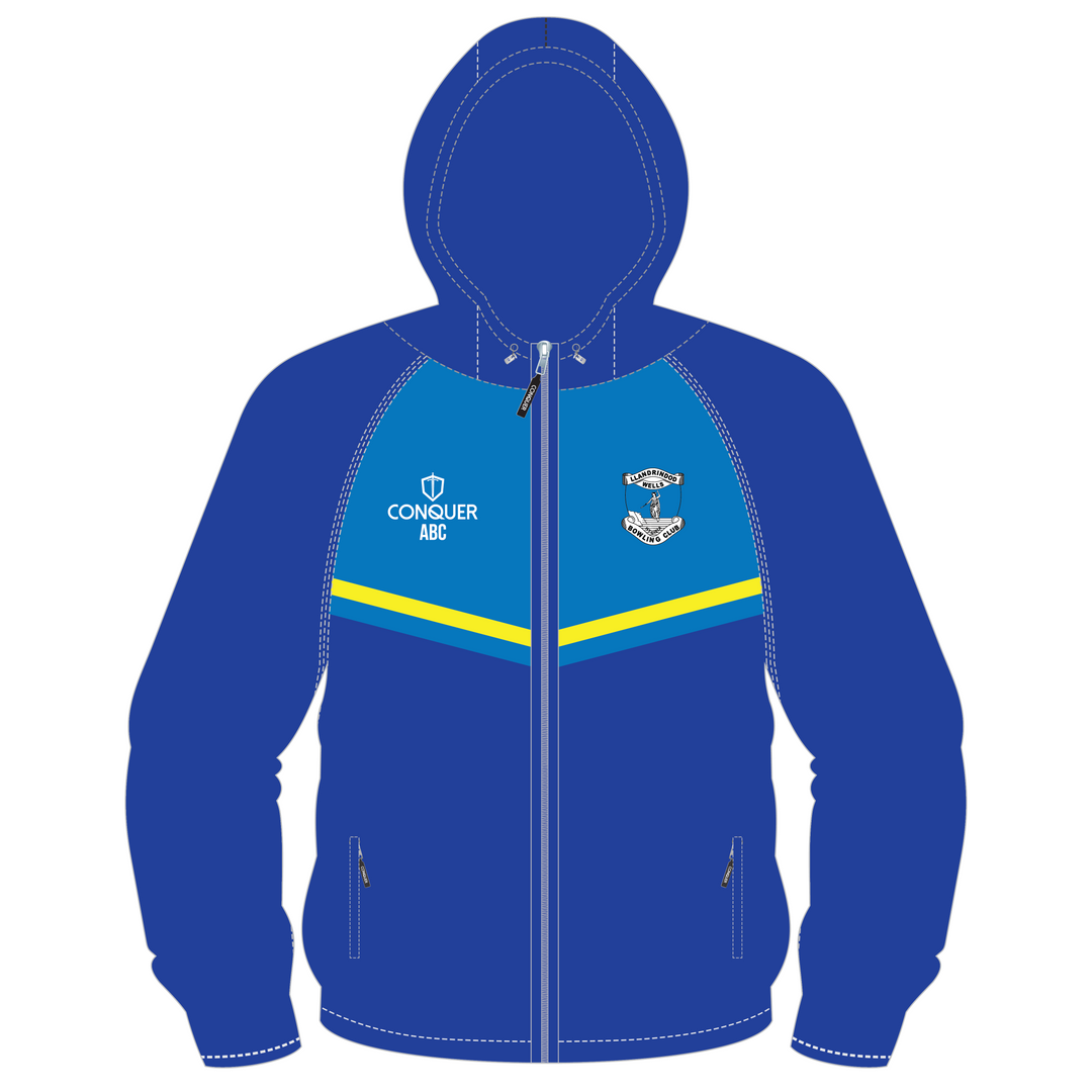 Llandrindod Wells Bowls PRO Full Zip Hooded Windbreaker