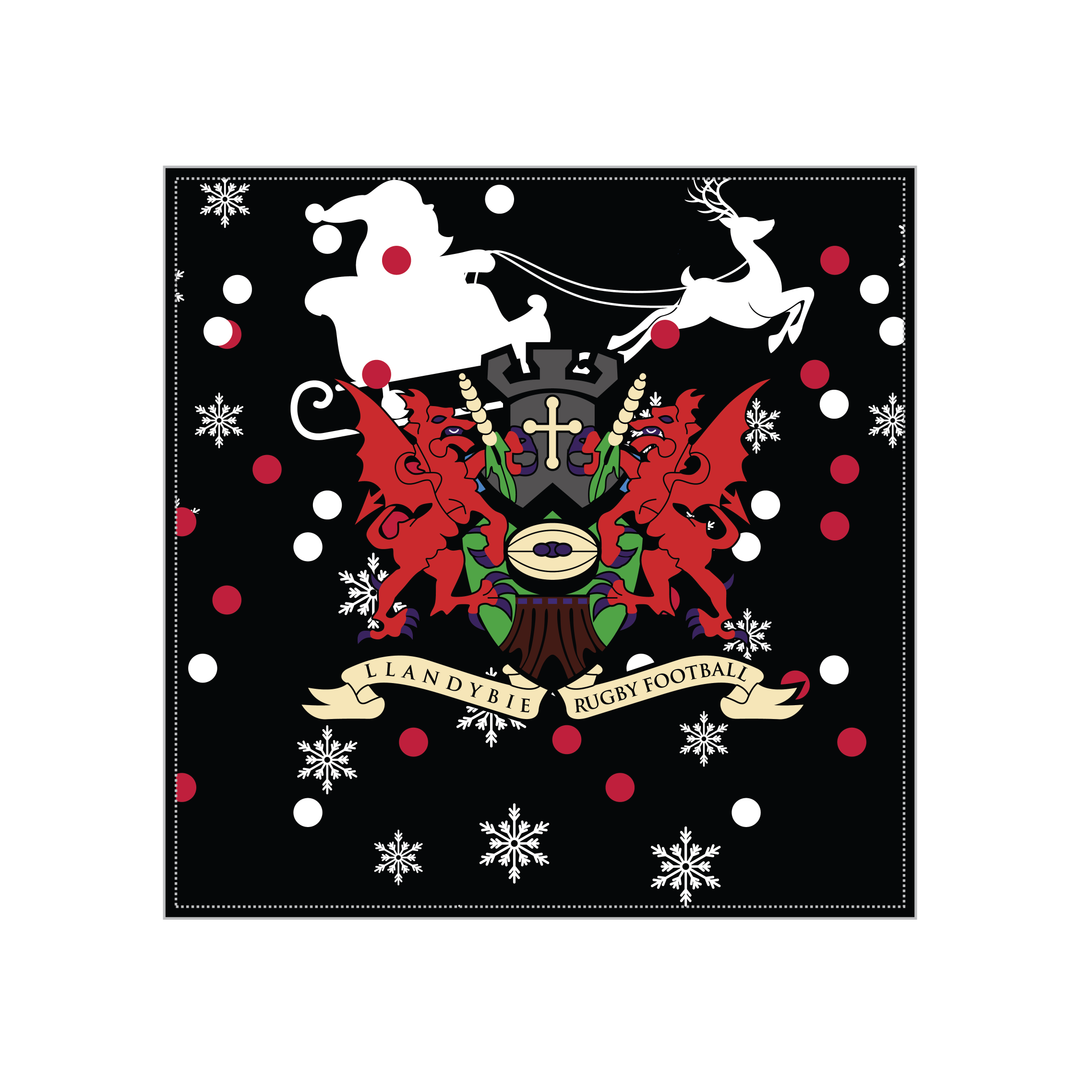 Llandybie RFC Christmas Cushion