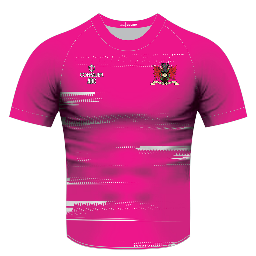 Llandybie RFC Sublimated T-Shirt KIDS - Pink