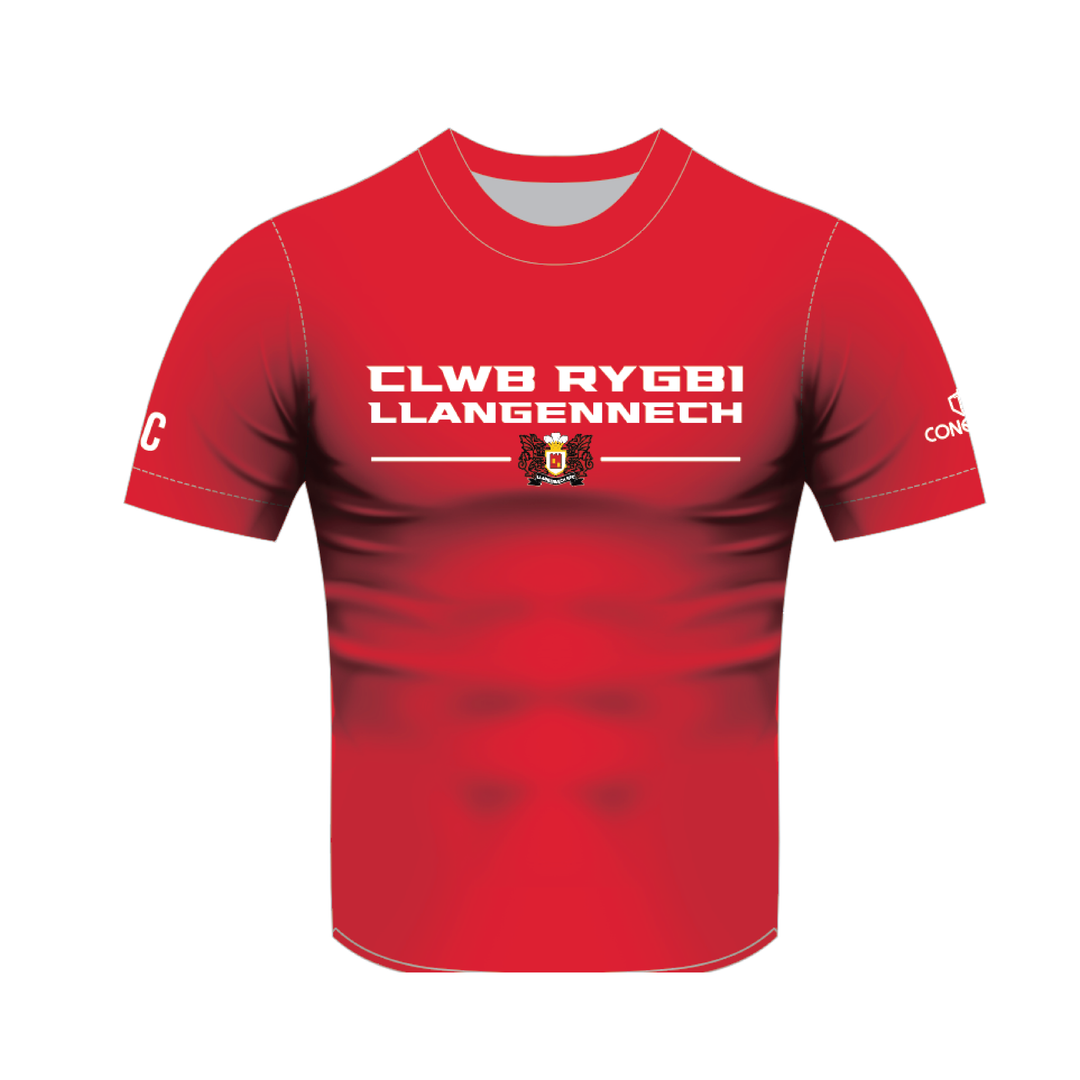 Llangennech RFC Cotton T-Shirt KIDS - Red