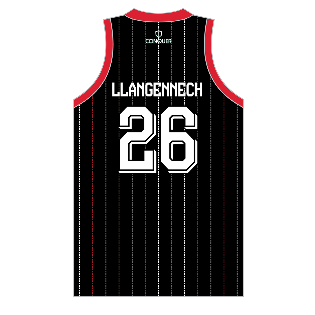 Llangennech RFC Sublimated Basketball - Striped