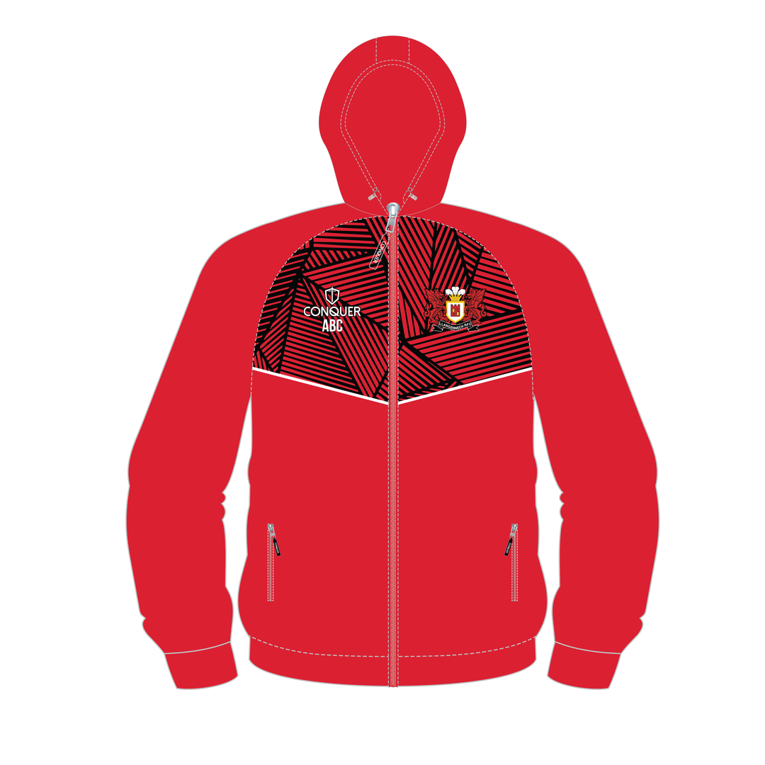 Llangennech RFC Full Zip Hybrid Hoodie- Pattern