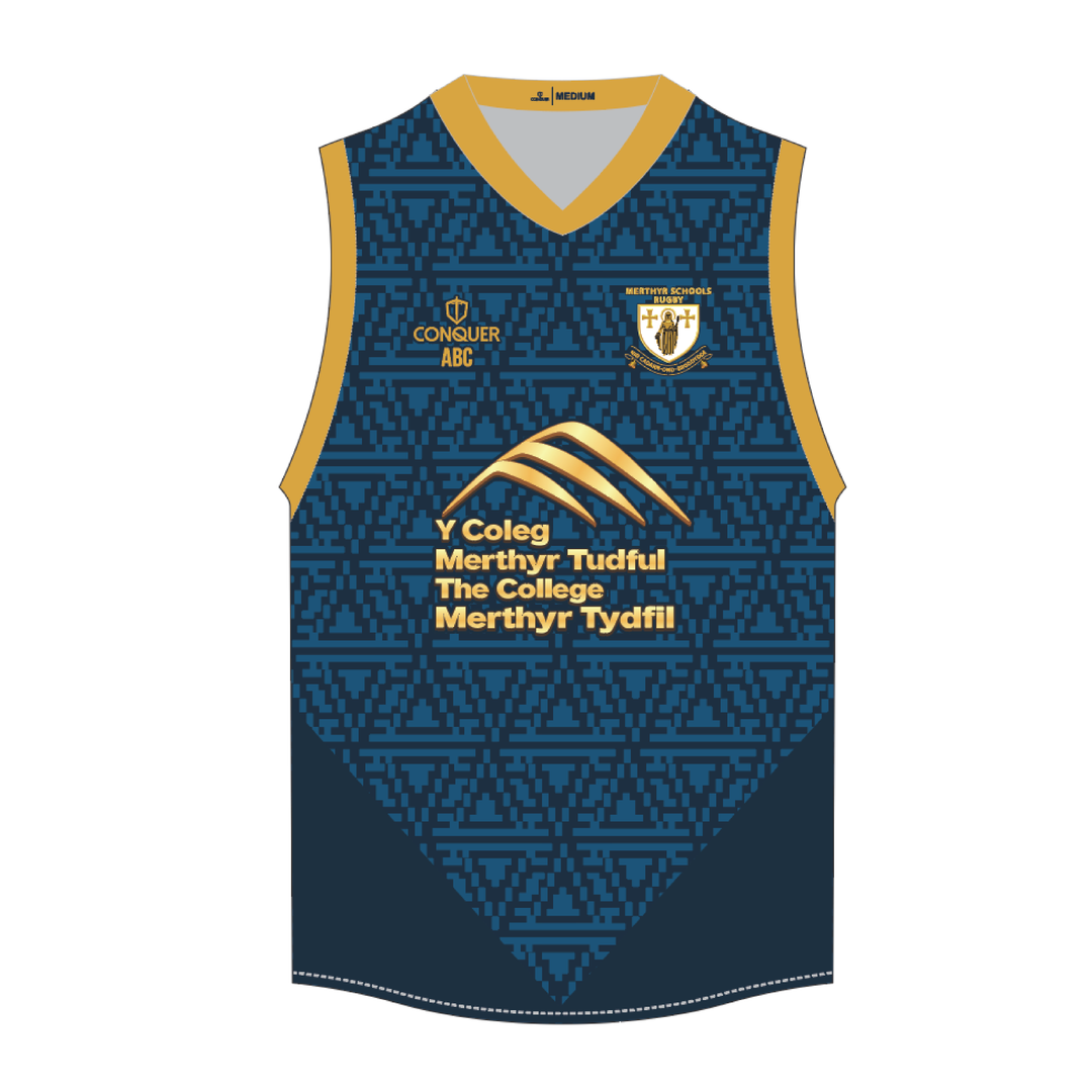 Merthyr Schools Rugby Sublimated Aussie Vest KIDS