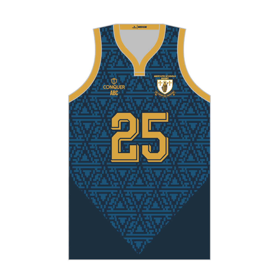 Merthyr Schools Rugby Sublimated Basketball Vest KIDS