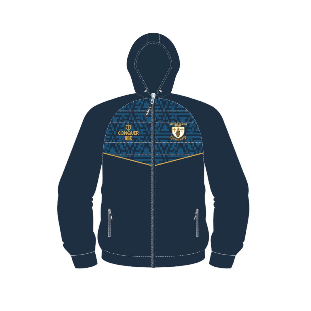 Merthyr Schools Rugby Full Zip Hybrid Hoodie