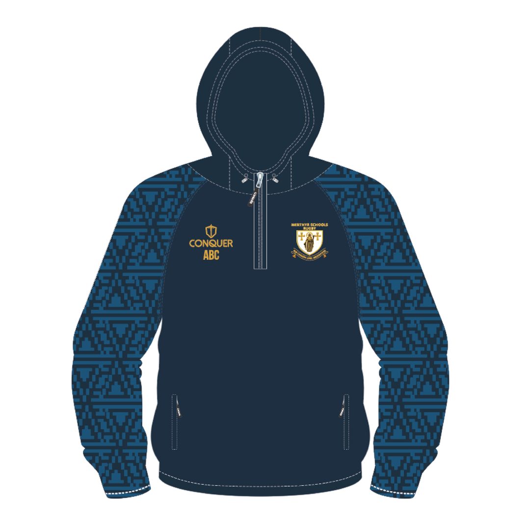Merthyr Schools Rugby PRO Hooded Windbreaker