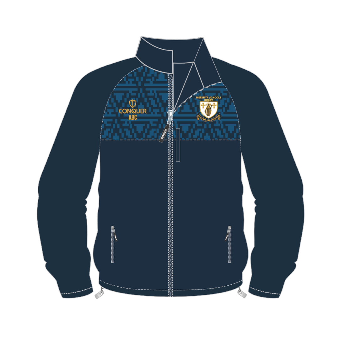 Merthyr Schools Rugby Full Zip Rain Jacket KIDS