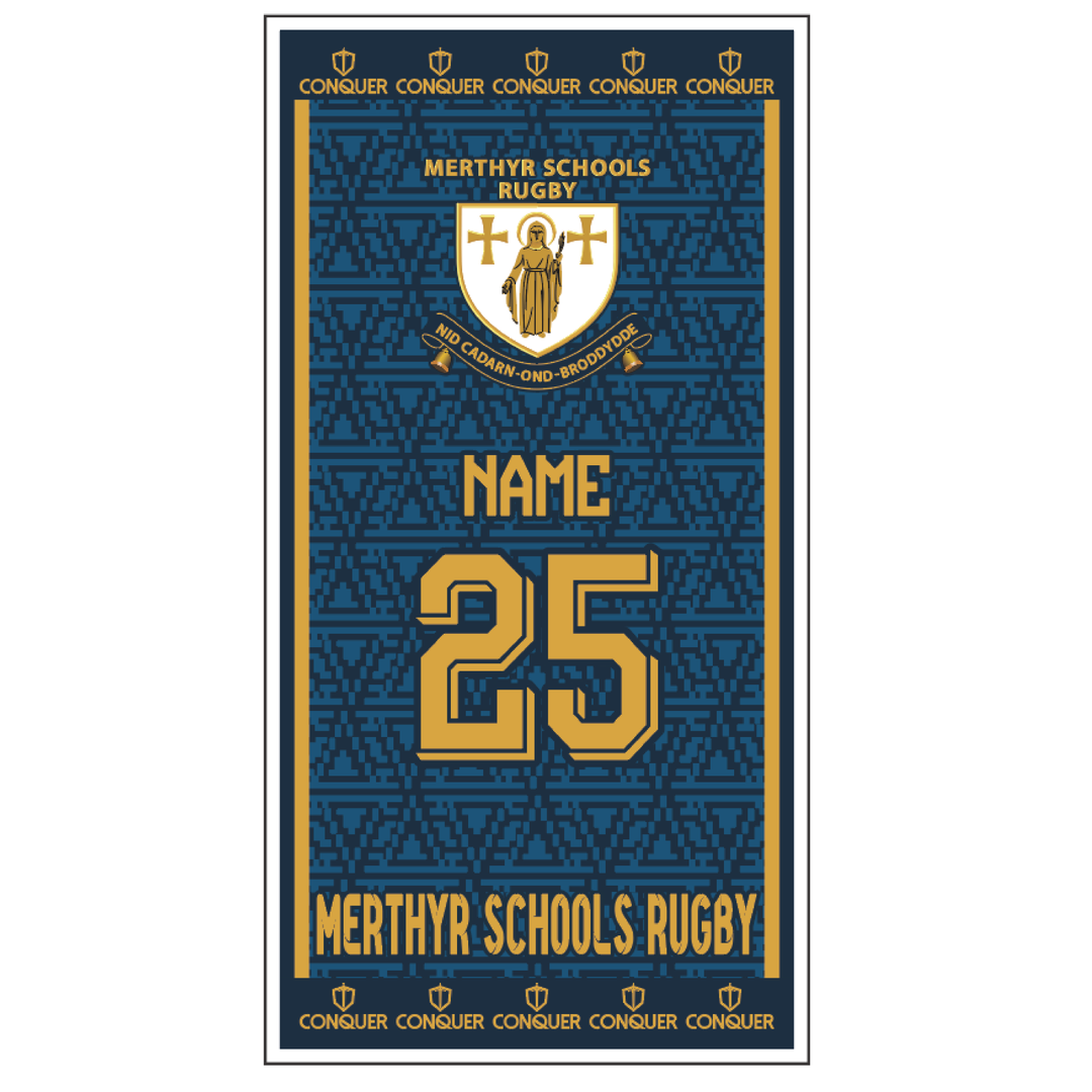 Merthyr Schools Rugby Beach Towel