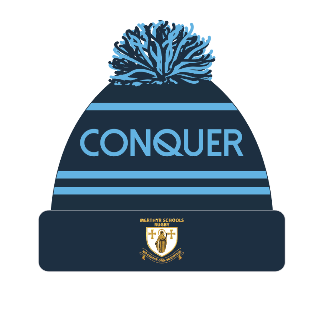Merthyr Schools Rugby Bobble Hat KIDS