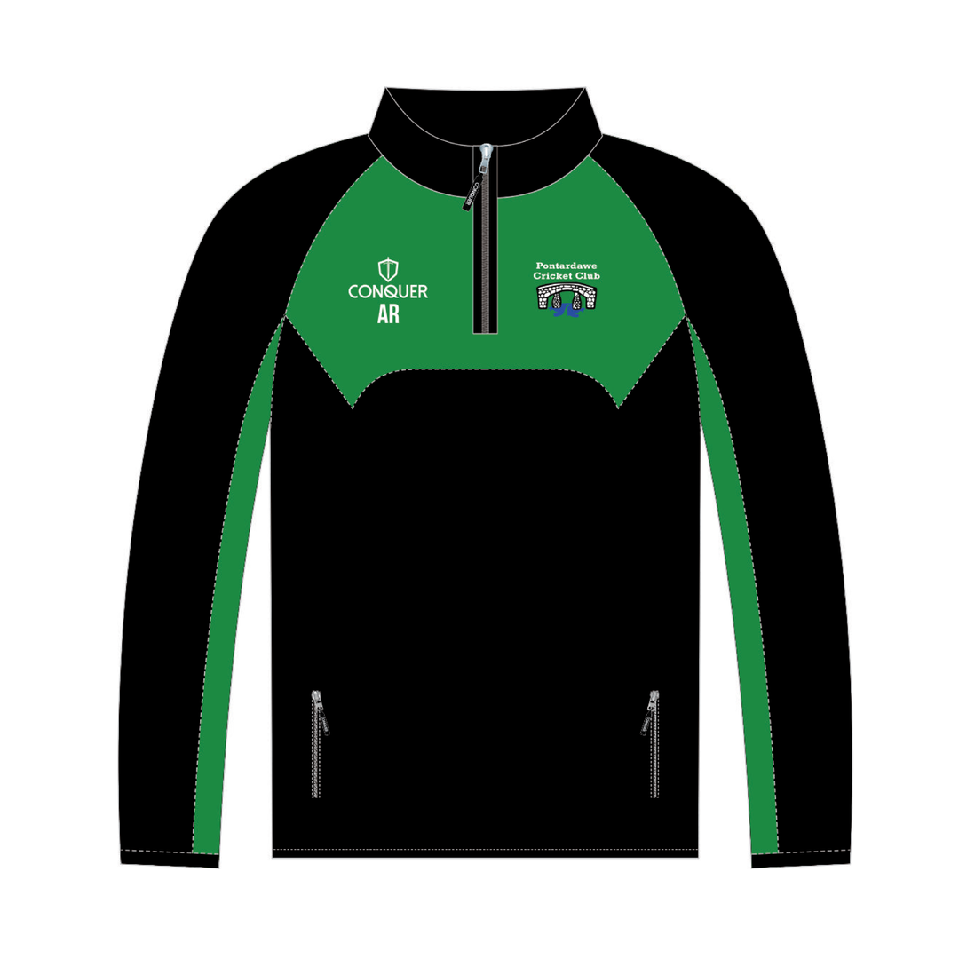 Pontardawe Cricket 1/4 Zip Midlayer