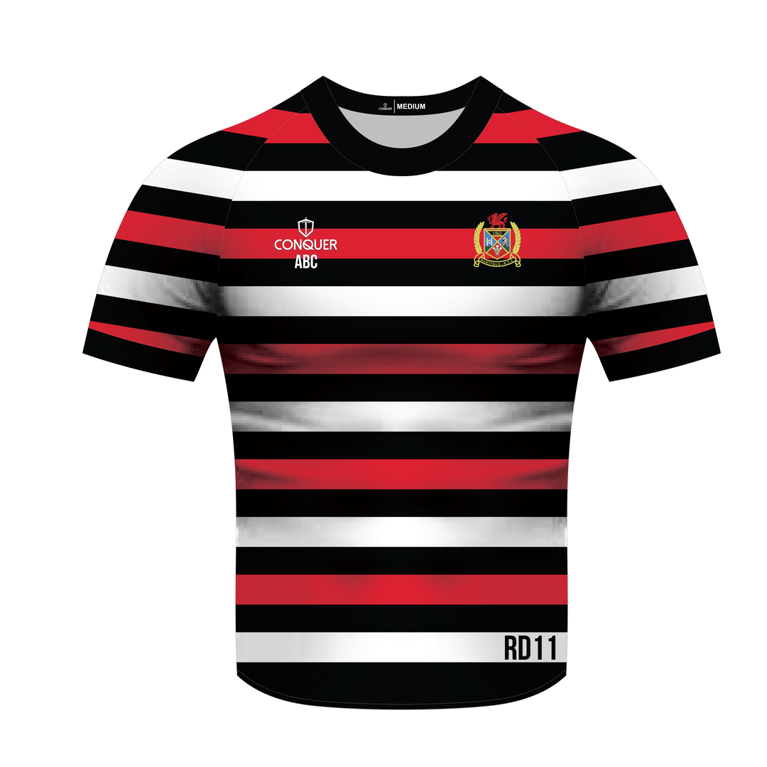 Nantyglo RFC Sublimated T-Shirt KIDS - Striped