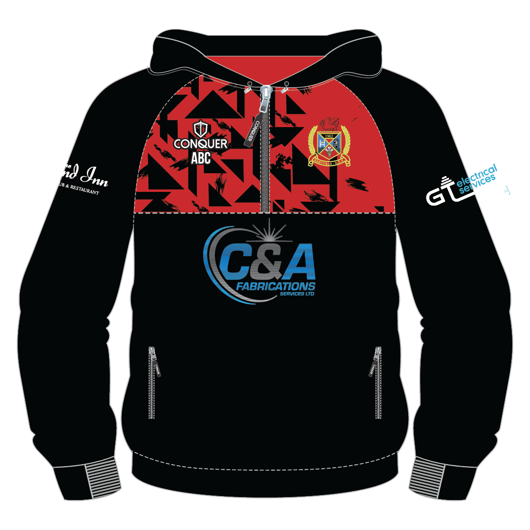 Nantyglo RFC 1/4 Zip Hoodie KIDS - Black