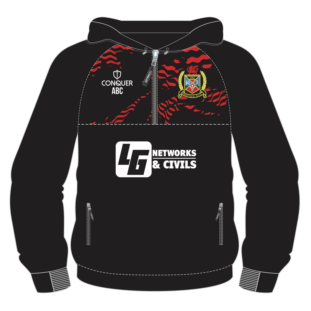 Nantyglo RFC U14's 1/4 Zip Hoodie