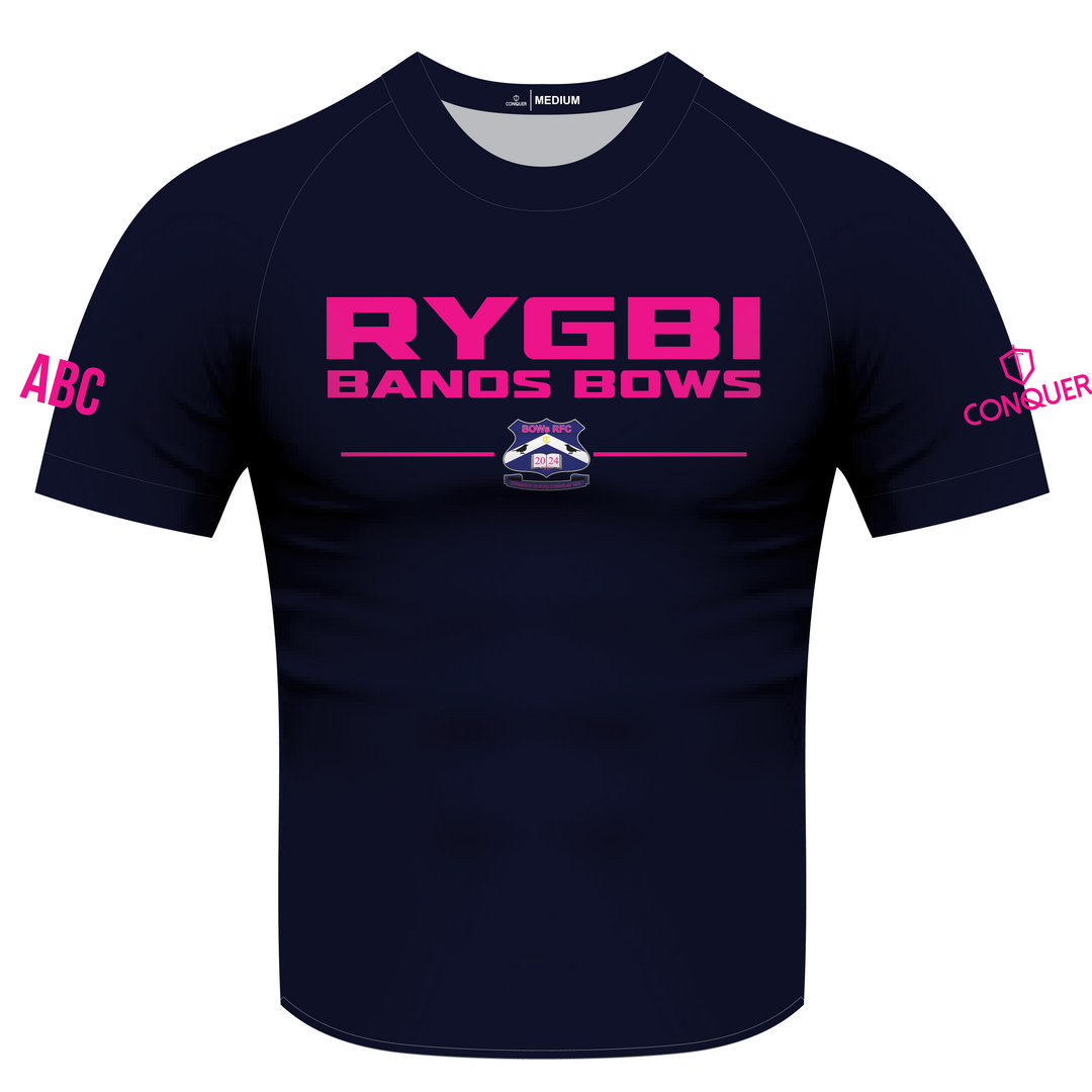 Trebanos Bows RFC Navy Sublimated T-Shirt