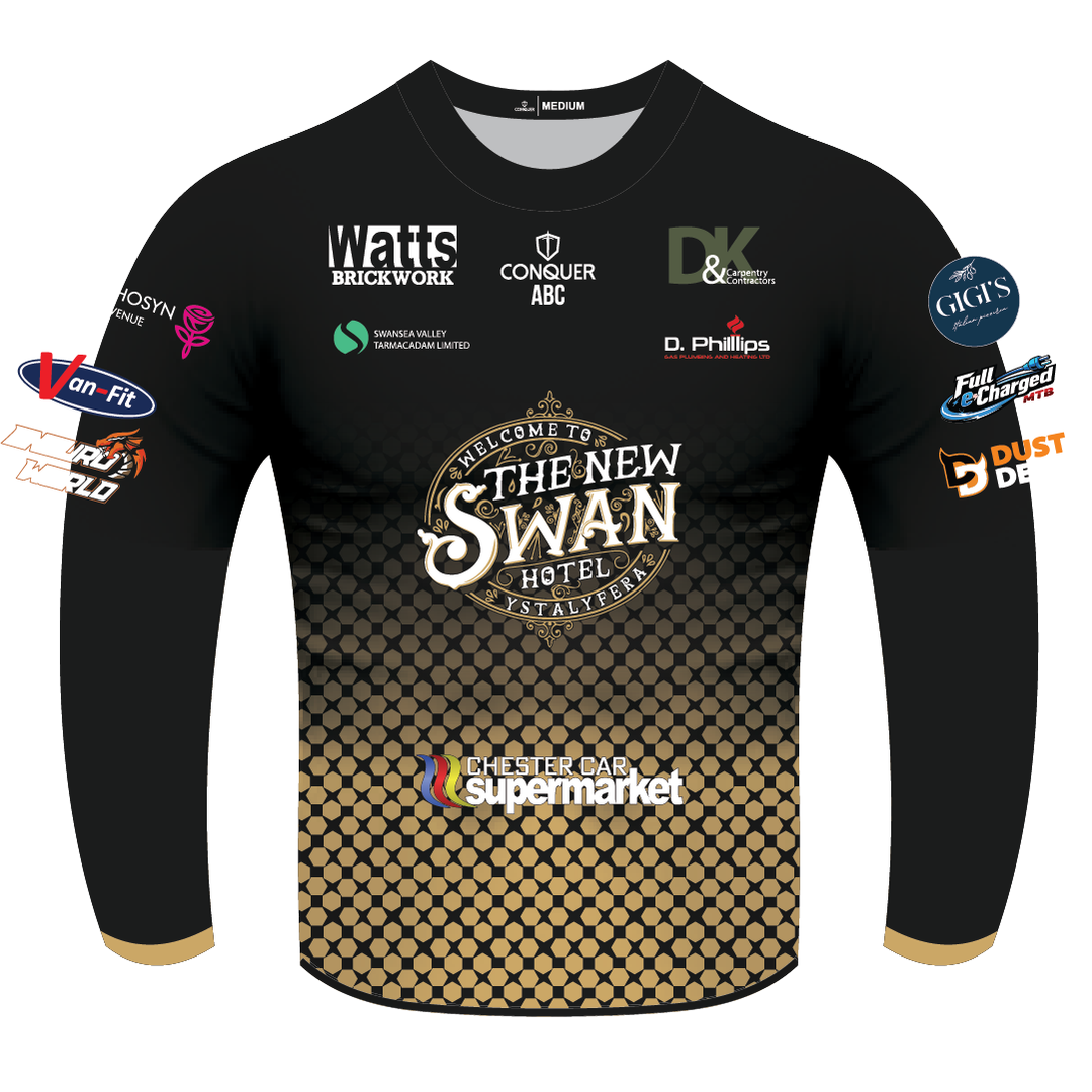The New Swan Hotel Long Sleeve Sublimated T-Shirt KIDS - Patterned