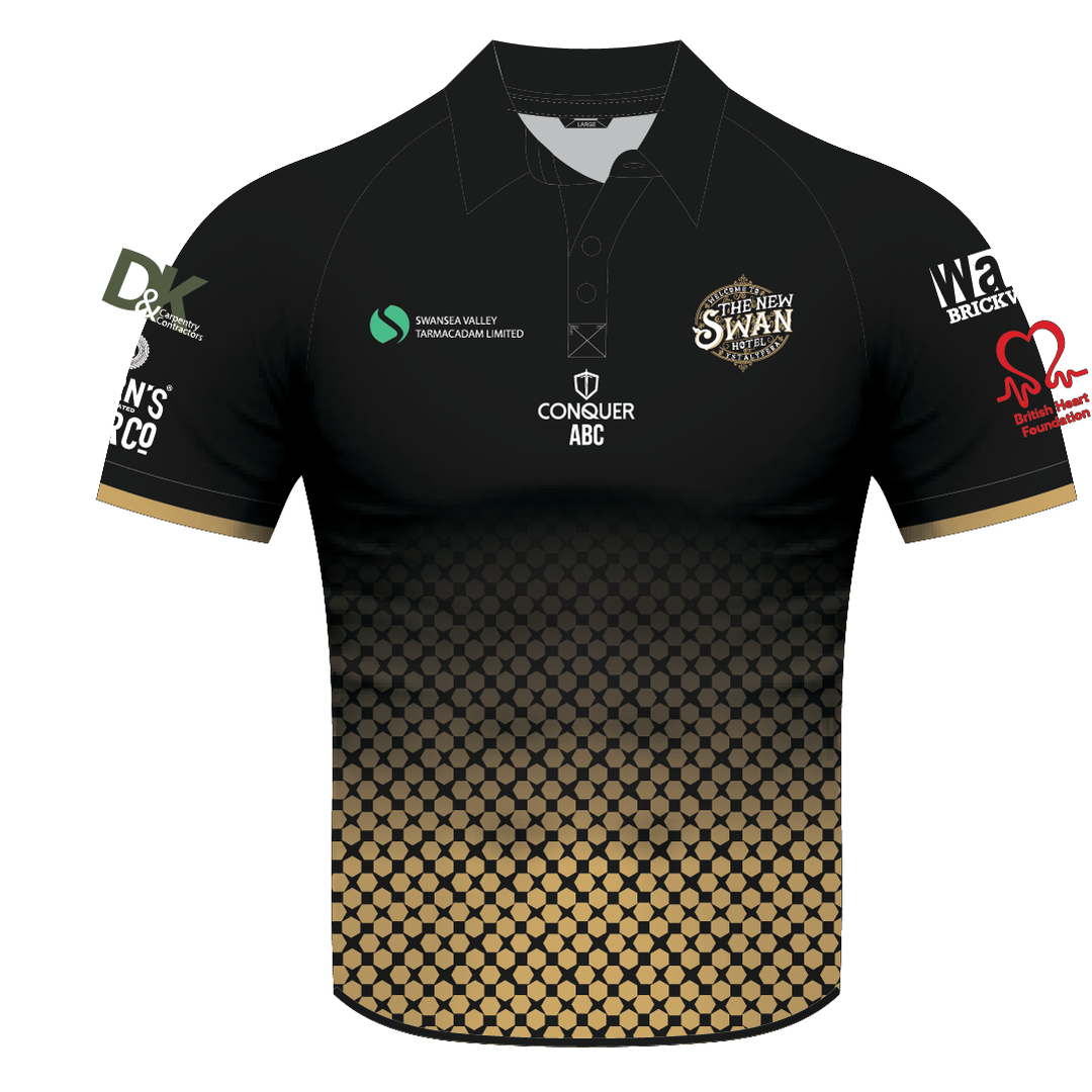 The New Swan Hotel Sublimated Polo Shirt - Patterned