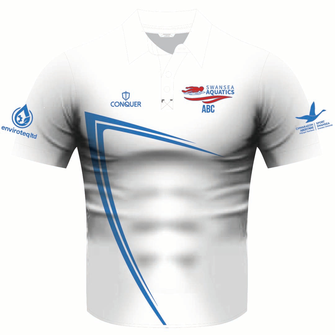 Swansea Aquatics OFFICIAL PRO Sublimated Polo Shirt KIDS
