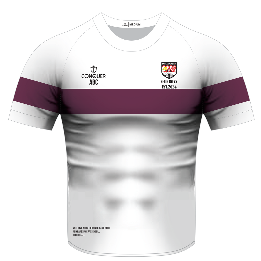 Pontardawe Old Boys Retro Sublimated T-Shirt