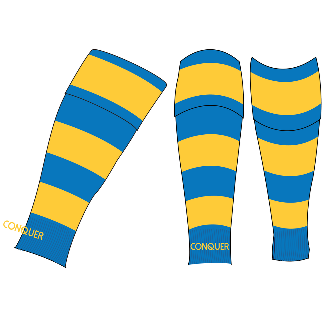 Penallta RFC Adults Footless Rugby Socks
