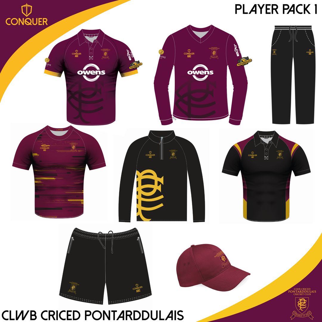 Pontarddulais Cricket Seniors PLAYER PACK 1 ADULT Sizes