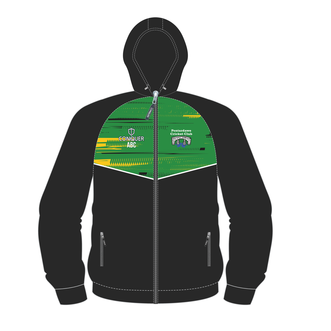 Pontardawe Cricket Full Zip Hybrid Hoodie
