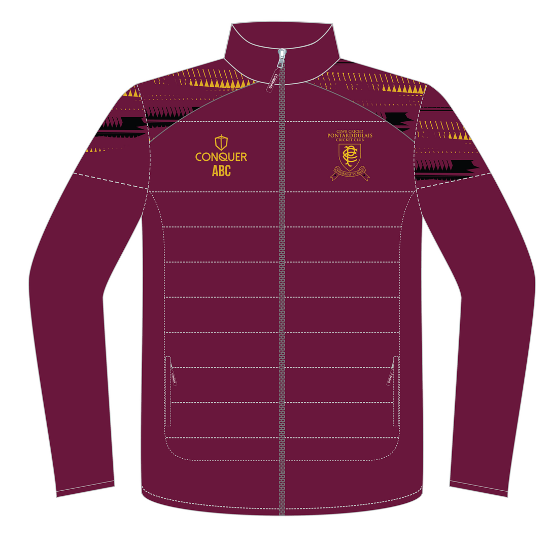 Pontarddulais Cricket Full Zip Hybrid Track Jacket