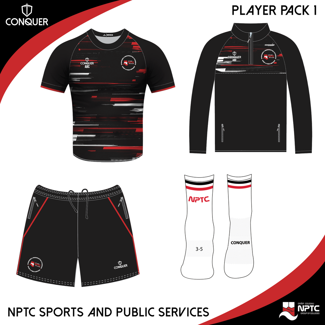 NPTC (Sport and Public Services) PLAYER PACK 1 ADULT Sizes