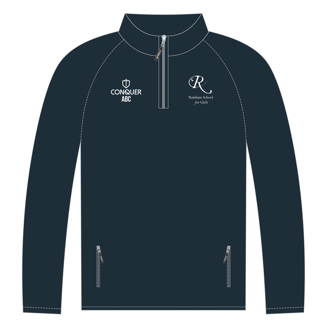 Rainham School for Girls 1/4 Zip Midlayer KIDS