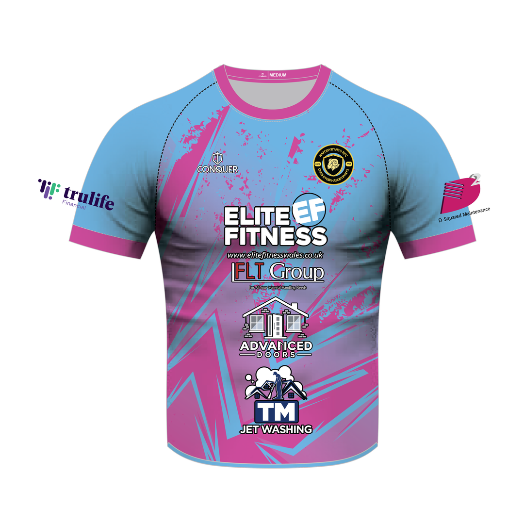 Hafodyrynys RFC  Sublimated T-Shirt (Replica of AWAY Playing Jersey) KIDS