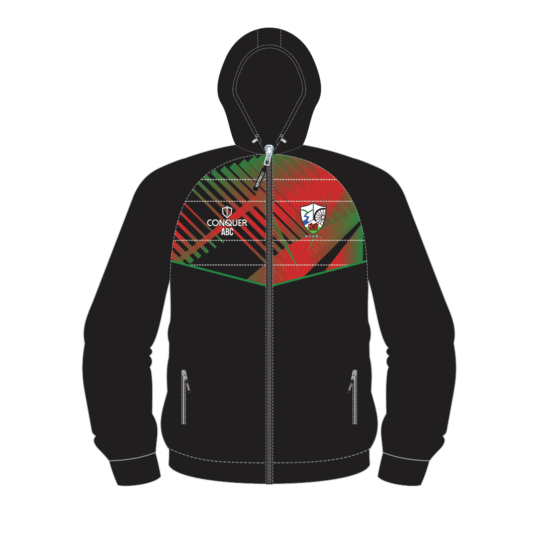 Rhymney Valley SCHOOLS Full Zip Hybrid Hoodie