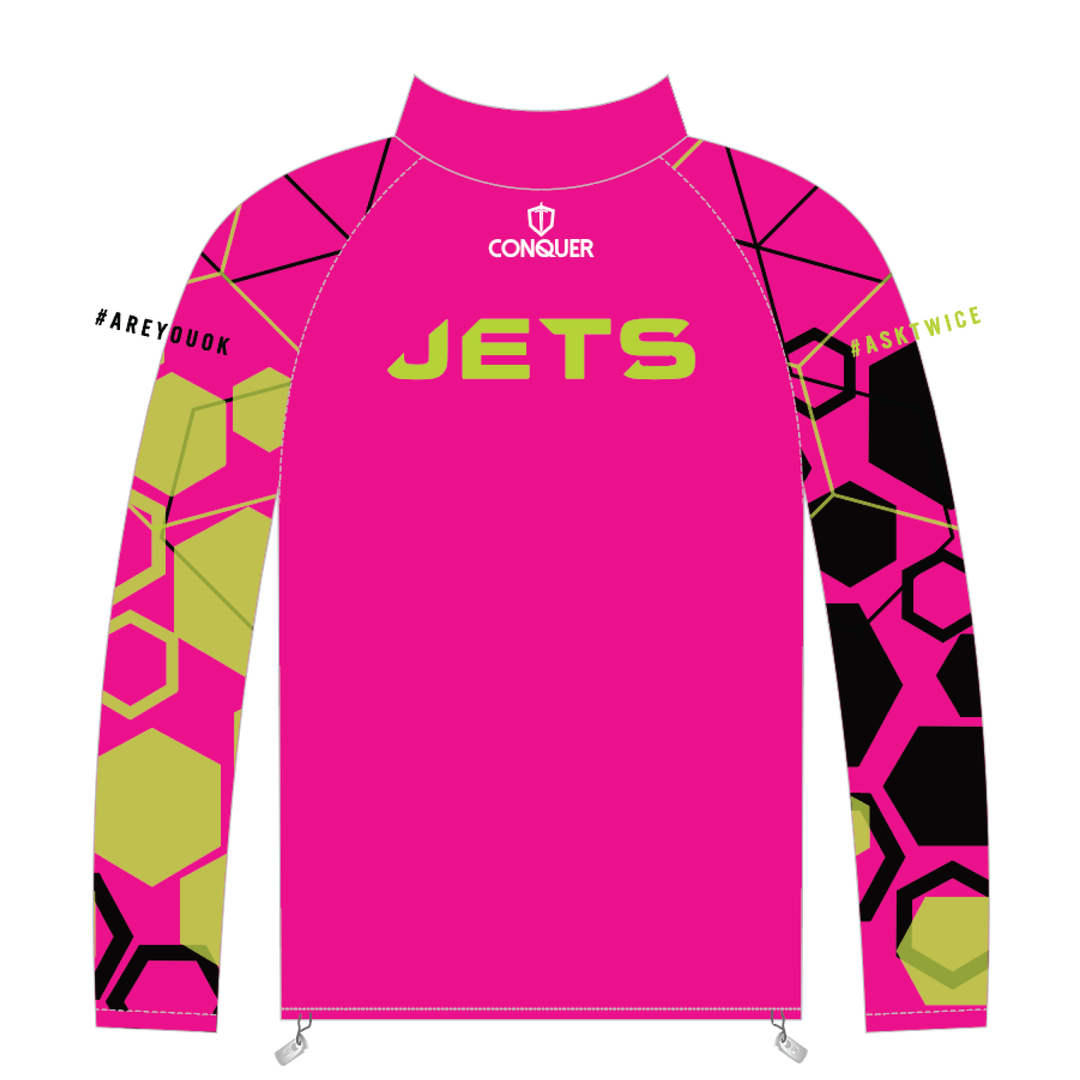 SWJ PRO 1/4 Zip Midlayer KIDS - Pink