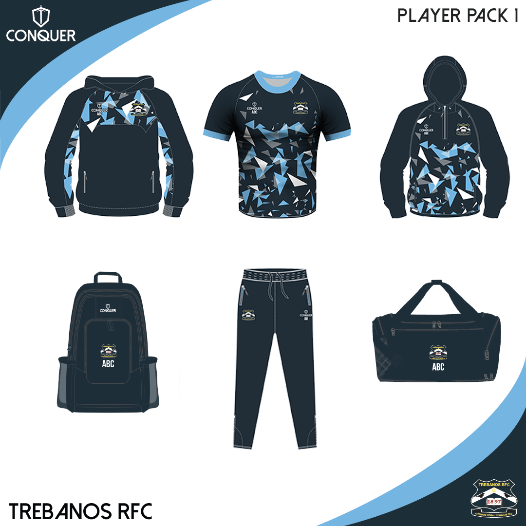 Trebanos RFC PLAYER PACK 1 ADULT Sizes - 26/27