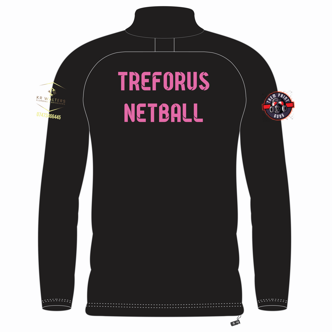 Treforus Netball 1/4 Zip Hybrid Midlayer KIDS