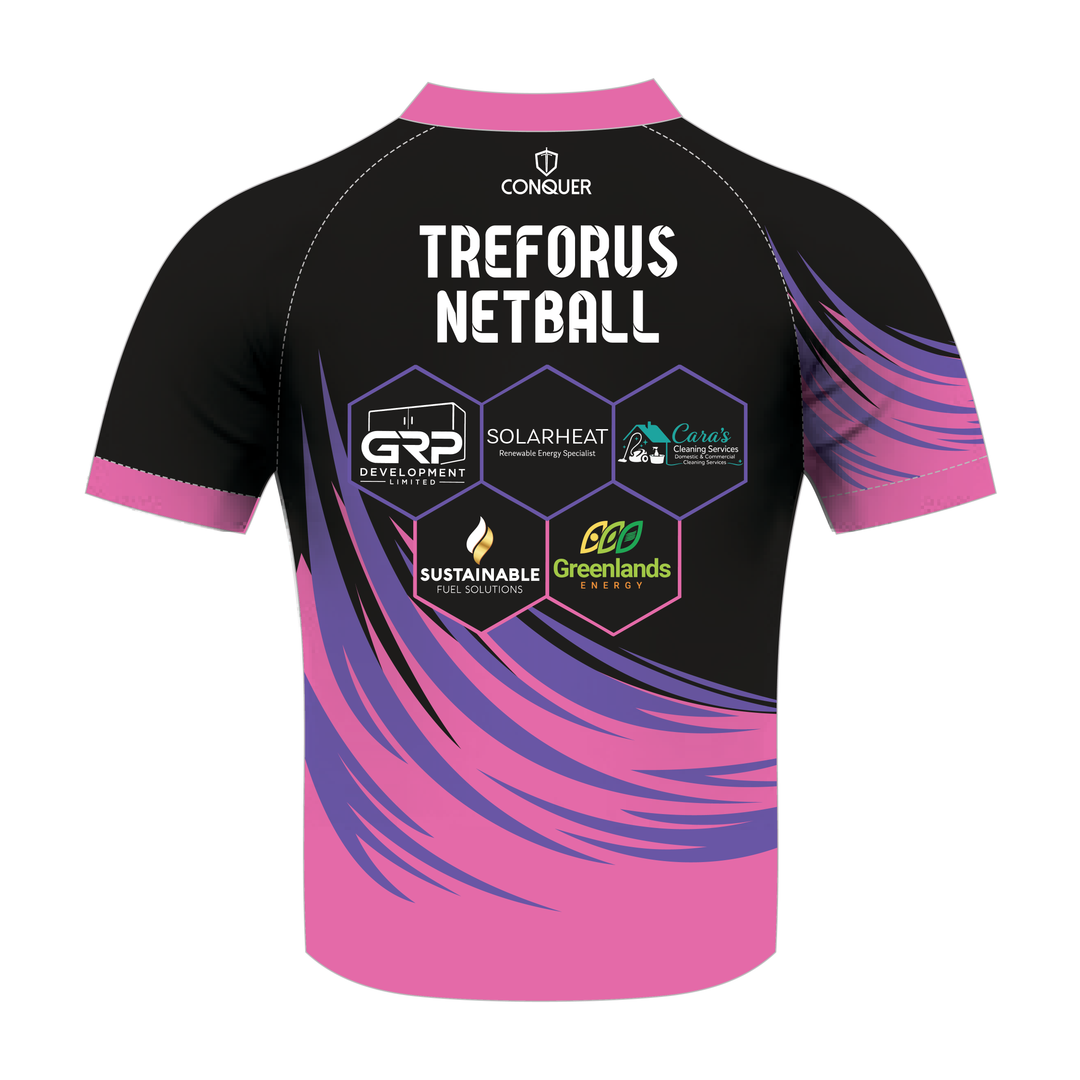 Treforus Netball Crew Neck Sublimated Alternative T-Shirt