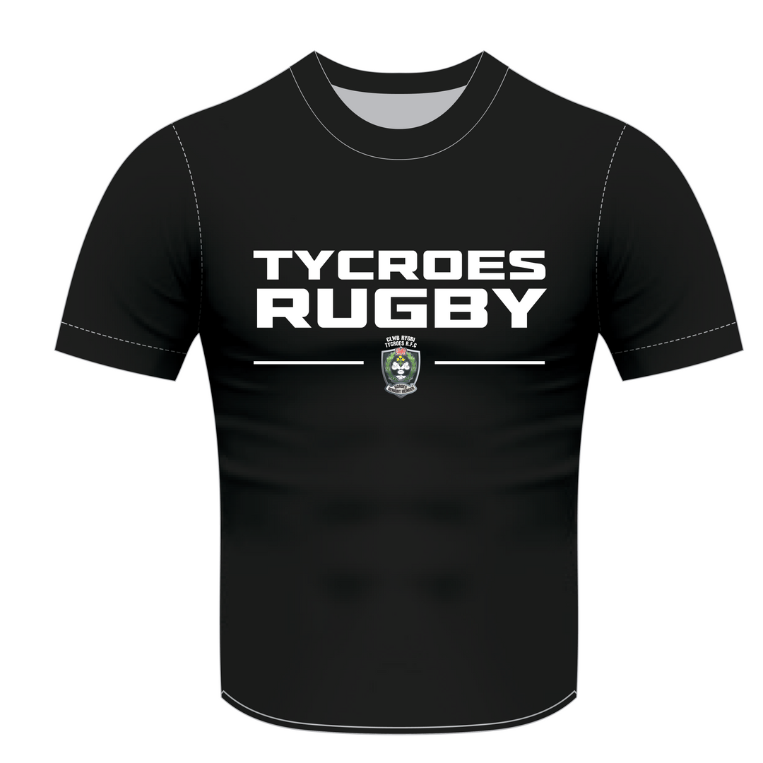 Tycroes RFC Cotton T-Shirt Kids - English