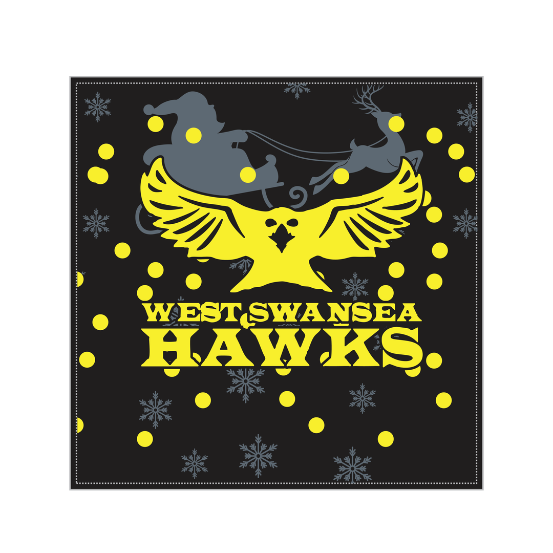 West Swansea Hawks Christmas Cushion