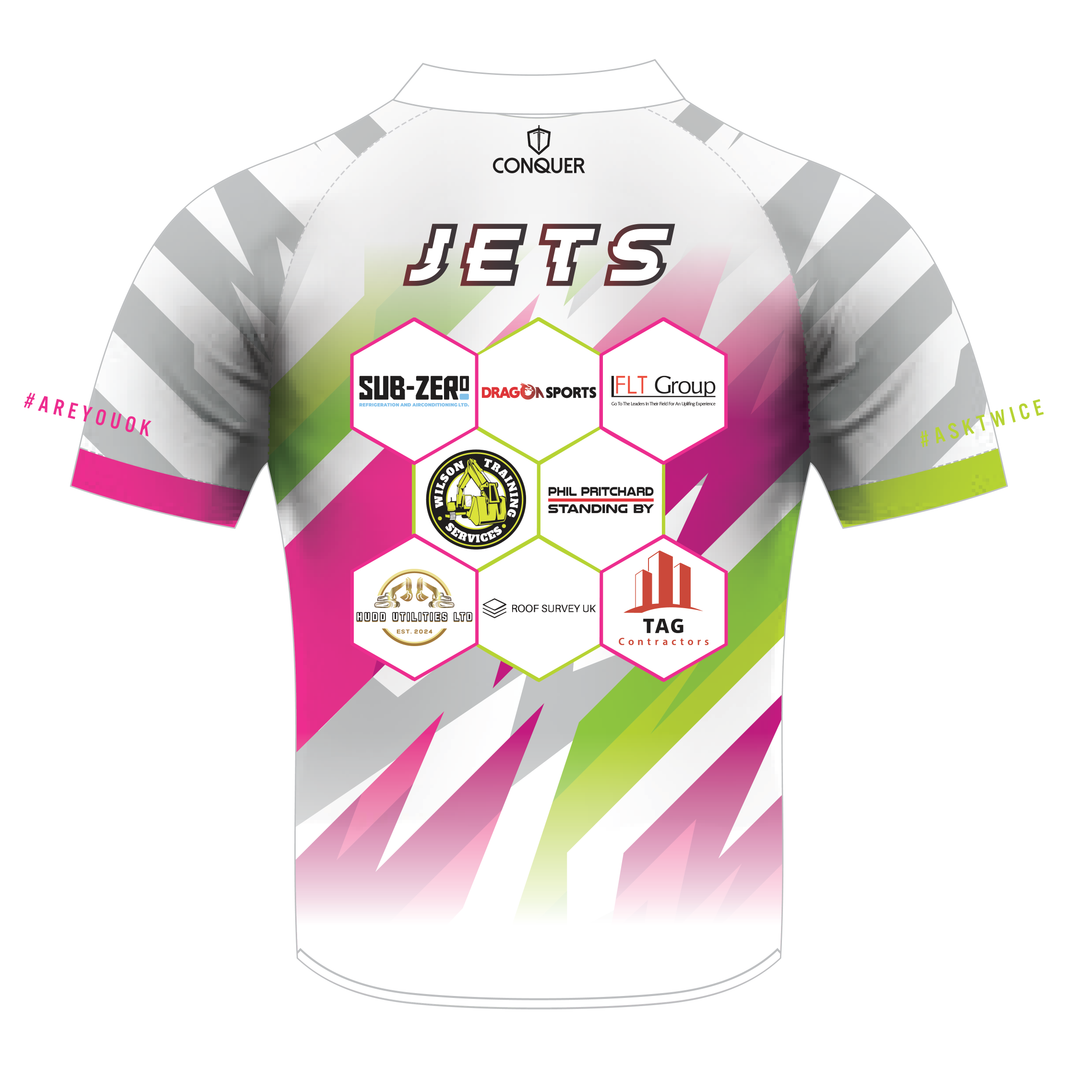 South Wales Jets White Sublimated T-Shirt Kids