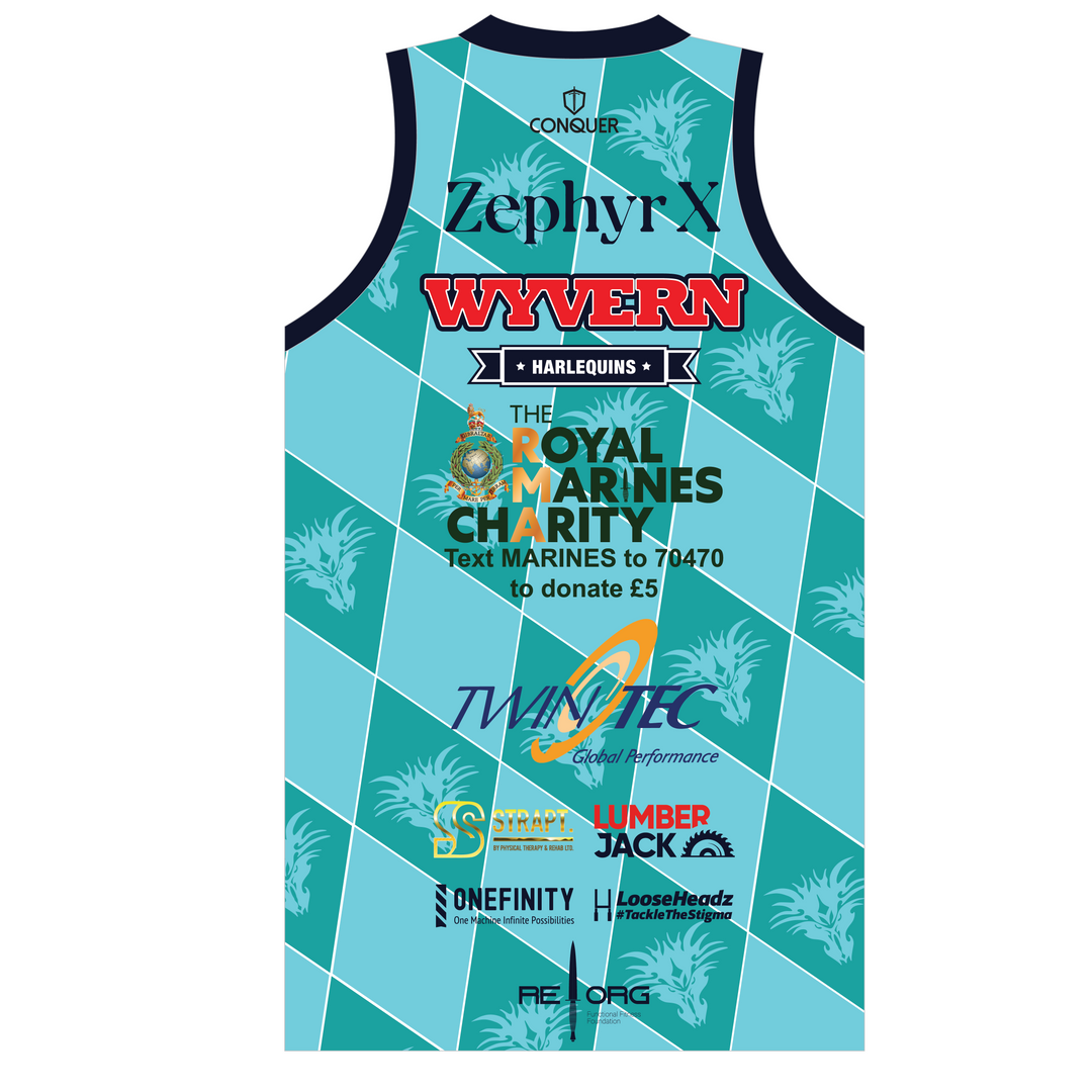 Wyvern Harlequins Sublimated Basketball Vest