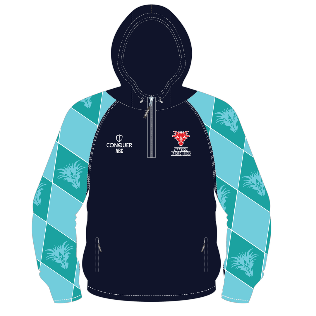 Wyvern Harlequins PRO Hooded Windbreaker
